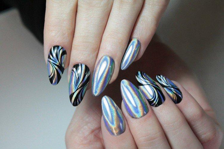 Маникюр гель-лаком с втиркой