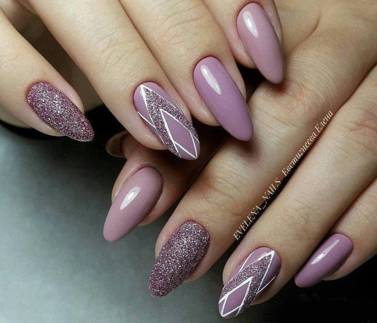 Маникюр гель-лаком на длинные ногти