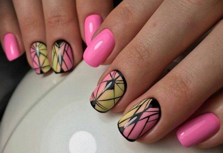 Рисунки на квадратные ногти