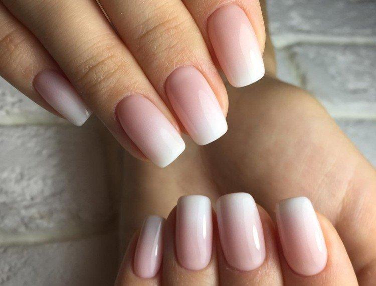 Маникюр с омбре или градиентом