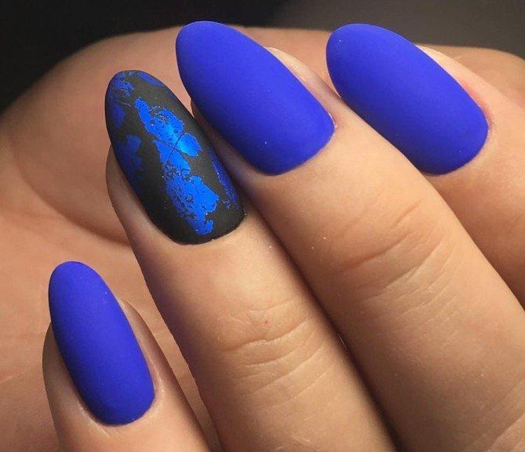 Матовый дизайн ногтей