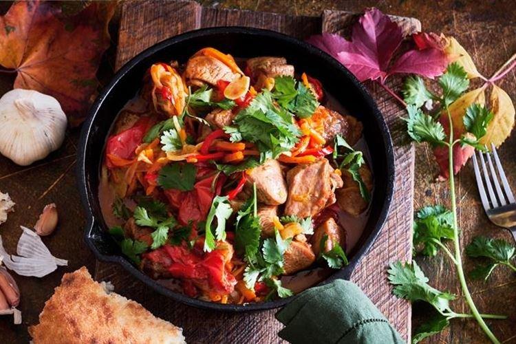 Индейка с овощами