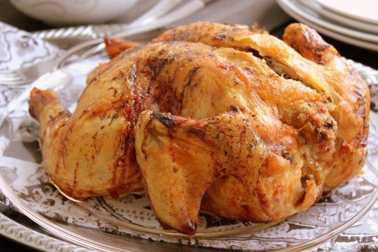 Курица с ананасами в духовке