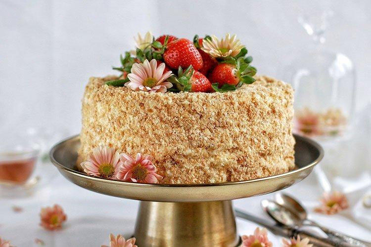 Постный торт «Наполеон»