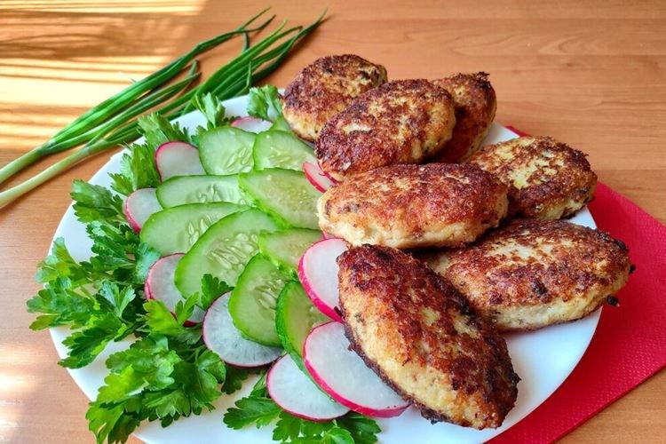 Рыбные котлеты из фарша и печени трески