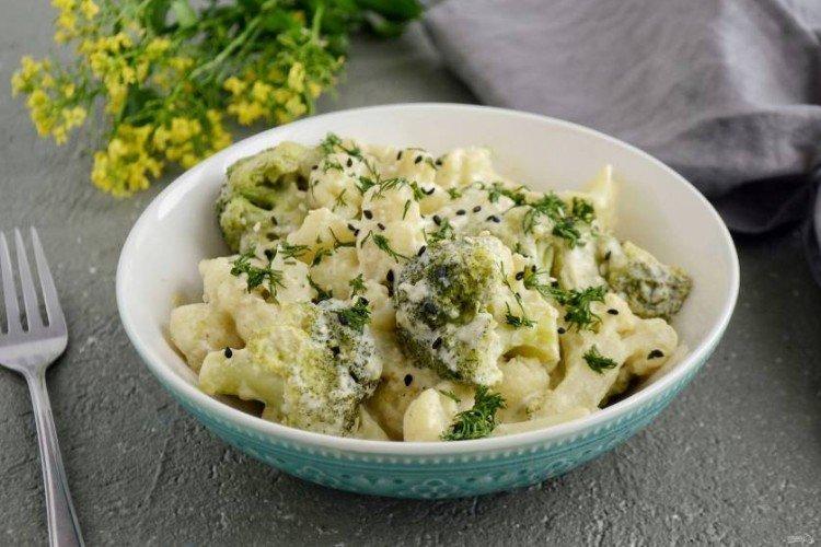 Тушеные овощи в сливках