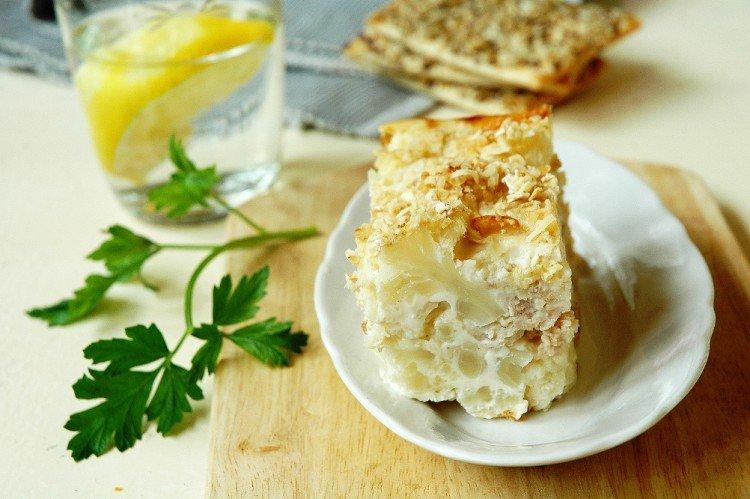 Запеканка из цветной капусты с творогом