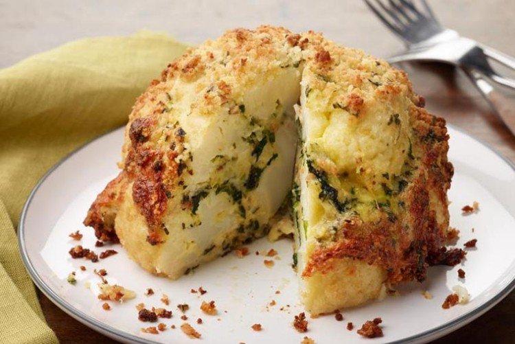 Фаршированная цветная капуста