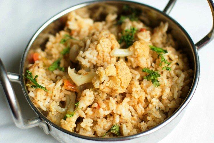 Цветная капуста с рисом