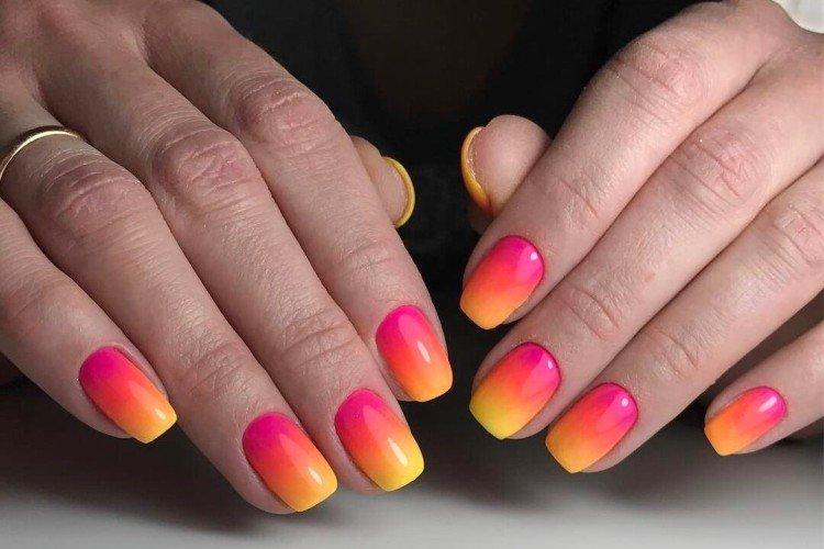 Градиент и маникюр омбре