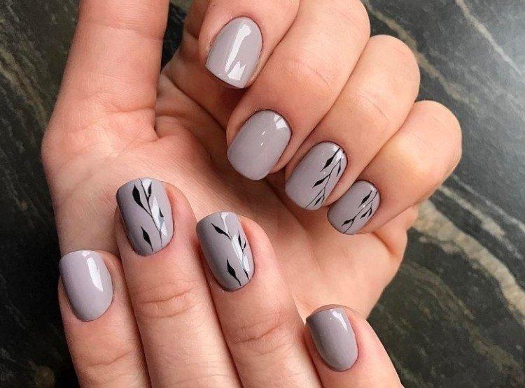 Весенний маникюр на короткие ногти