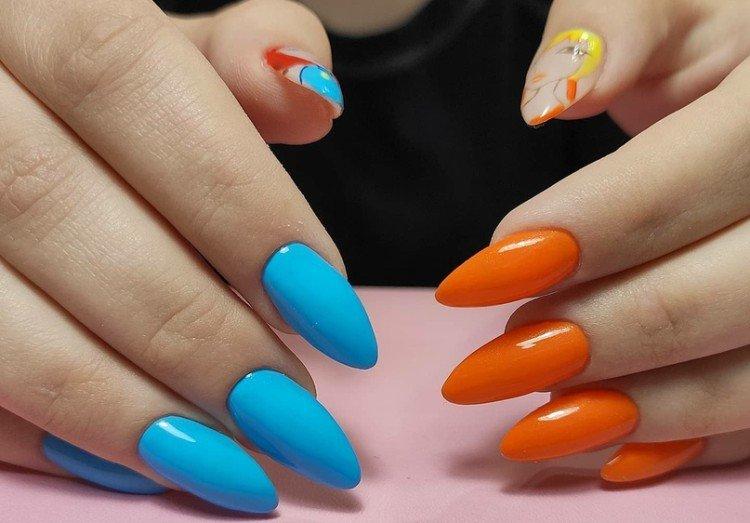 Разноцветный маникюр