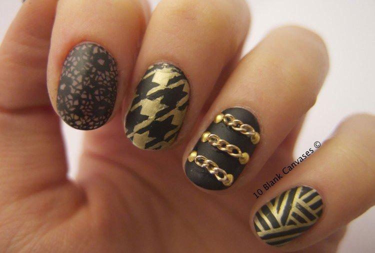 Маникюр с цепями