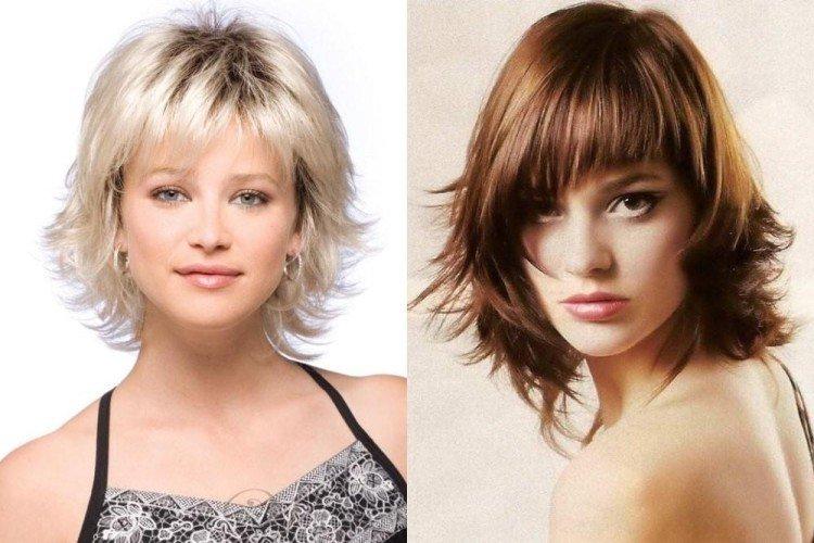 С подкрученными кончиками