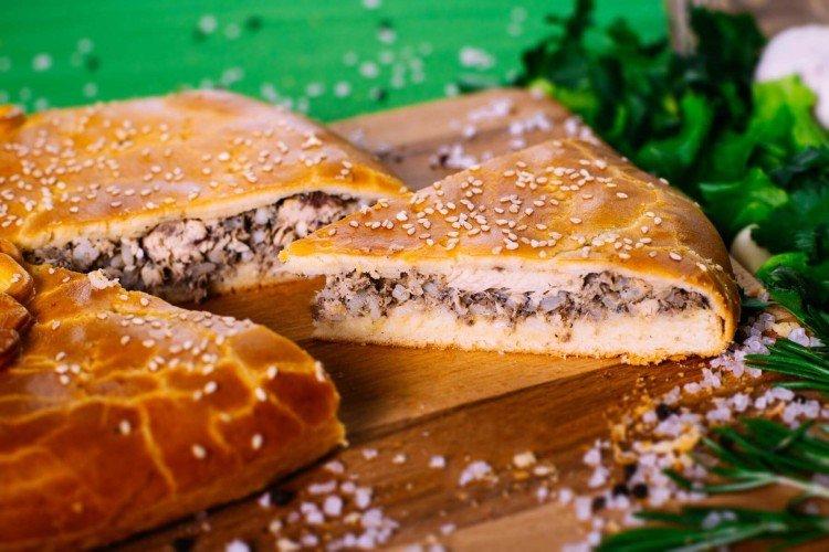 Рыбный пирог с рисом