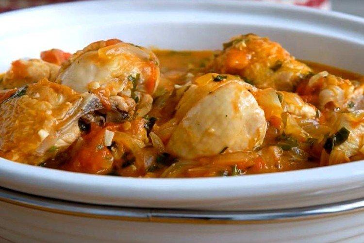 Чахохбили из курицы с картошкой