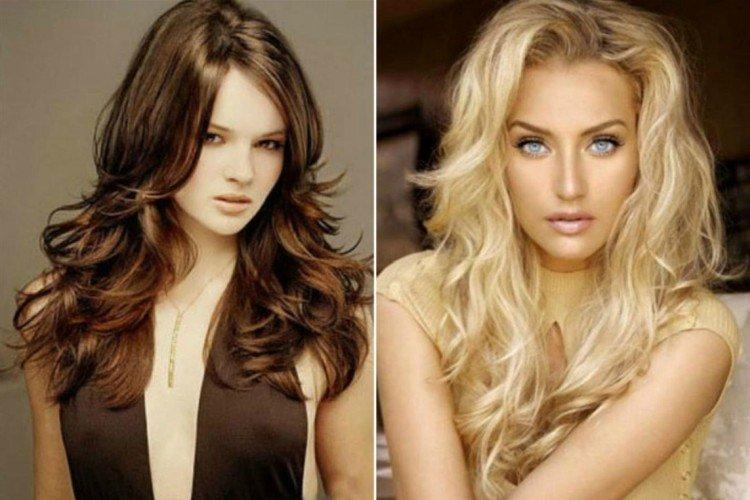 Лесенка на вьющиеся волосы