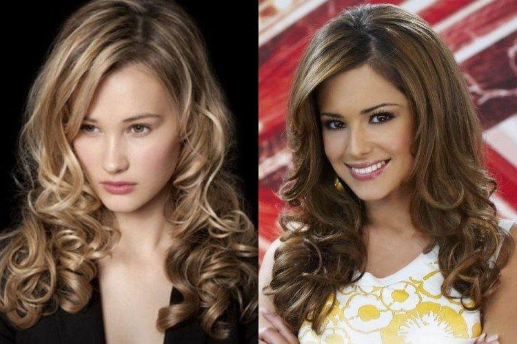 Лесенка на вьющиеся волосы