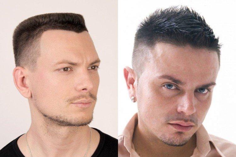 Полубокс с градиентным выбриванием