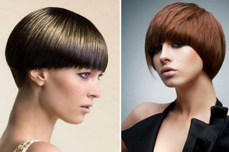 Шапочка с ровной челкой