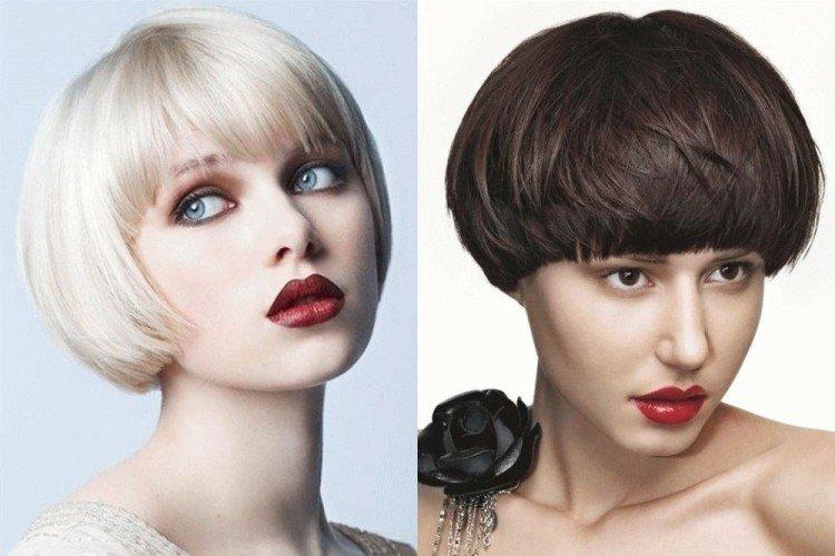 Паж с укладкой набок