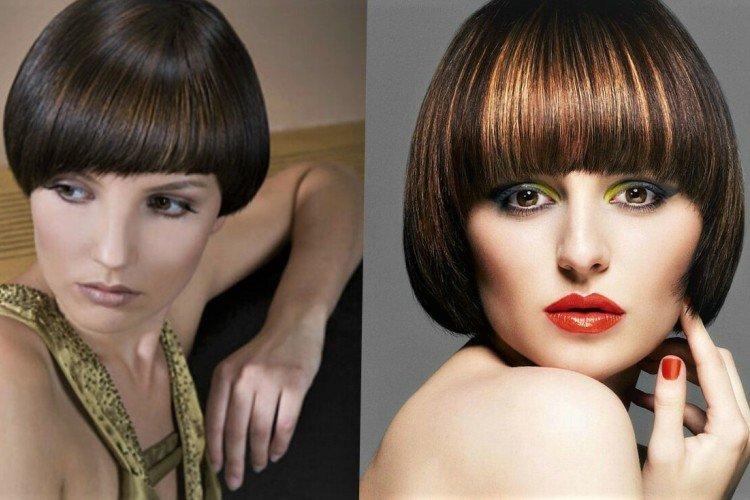 Паж с ровной челкой