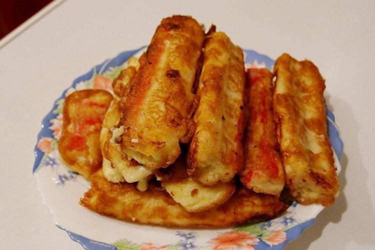 Крабовые палочки в кляре с содой