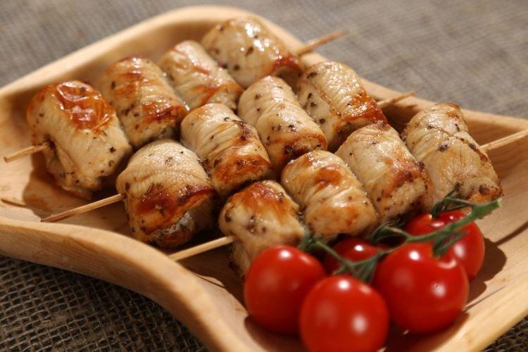 Шашлык из курицы на минеральной воде