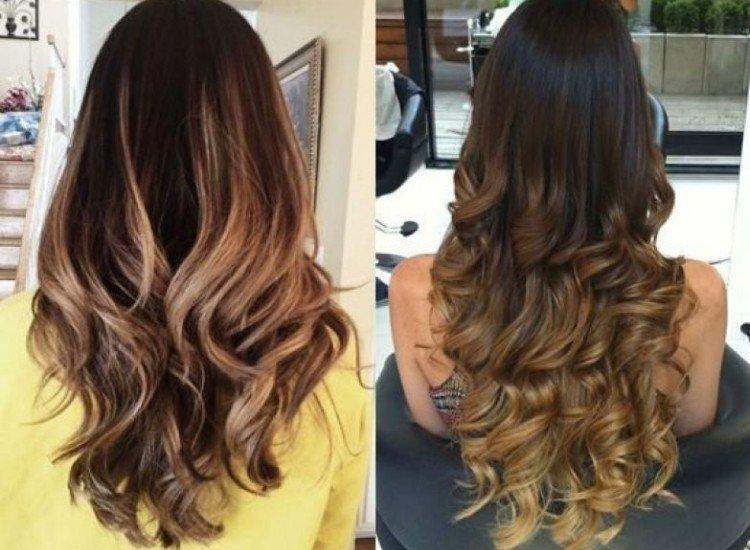 Лисий хвост с омбре