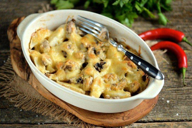 Шампиньоны с картошкой