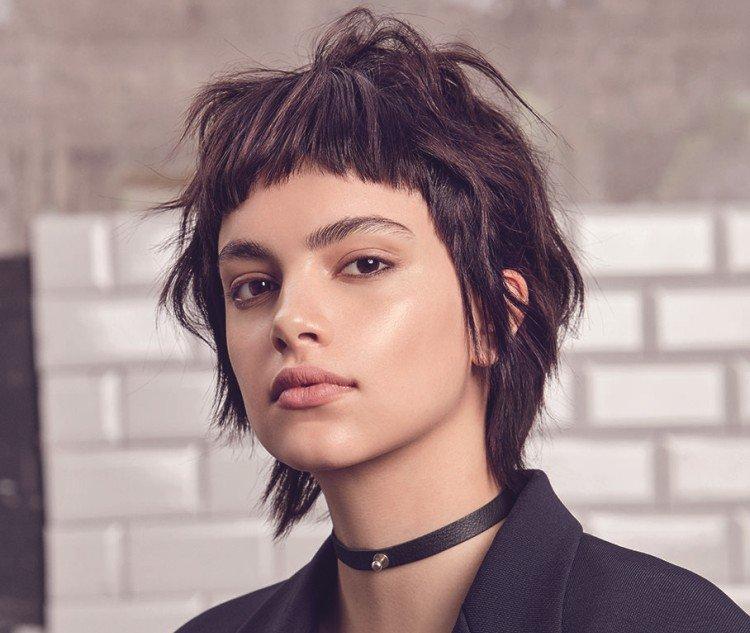 Маллет с короткой челкой