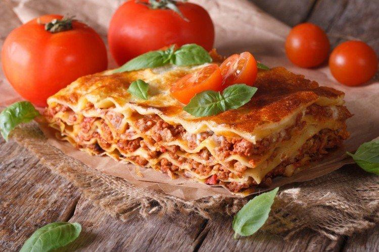 Лазанья со свиным фаршем