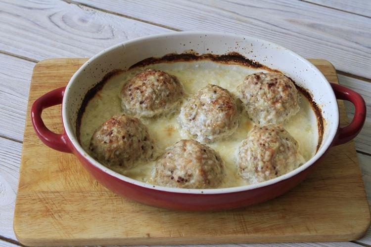 Ежики из фарша с рисом и сыром