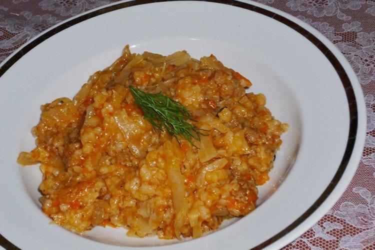 Ленивые голубцы в мультиварке