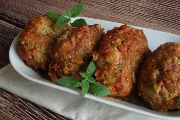 Ленивые голубцы с грибами