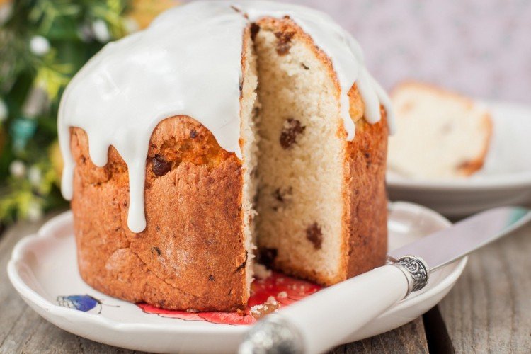 Творожный пасхальный кулич