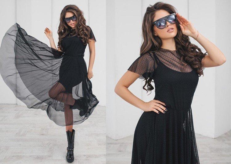 Длинные прозрачные платья