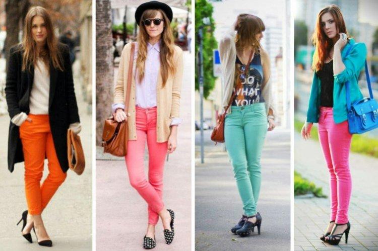 Цветные джинсы