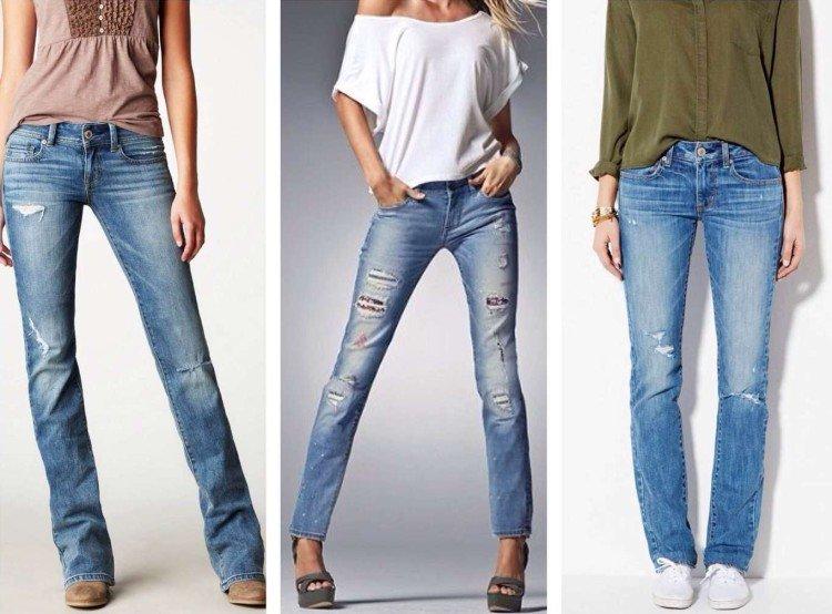 Прямые джинсы