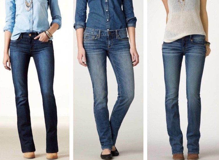 Прямые джинсы