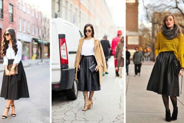 Кожаные юбки