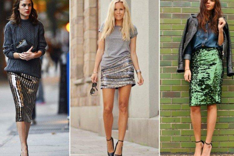 Блестящие юбки