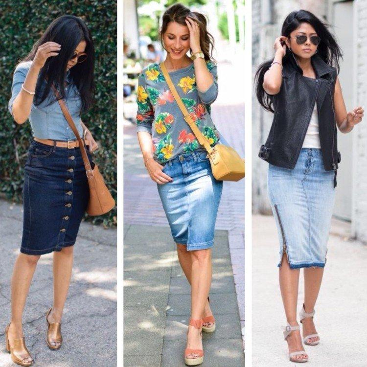 Джинсовые юбки