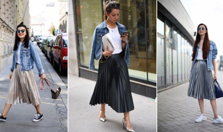 С чем носить плиссированную юбку - фото и идеи