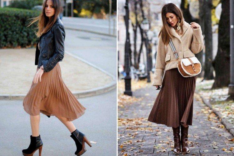 С чем носить плиссированную юбку - фото и идеи