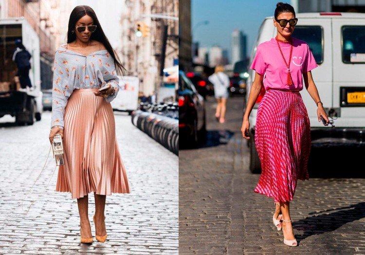 С чем носить плиссированную юбку - фото и идеи