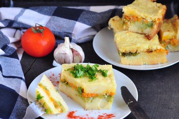 Картофельная запеканка с овощами