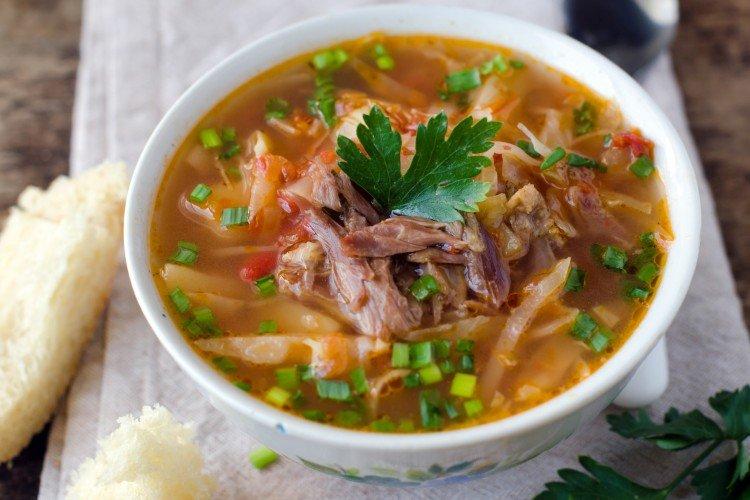 Суп из говядины с капустой