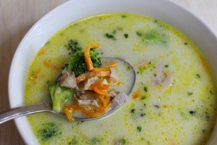 Суп из говядины с брокколи