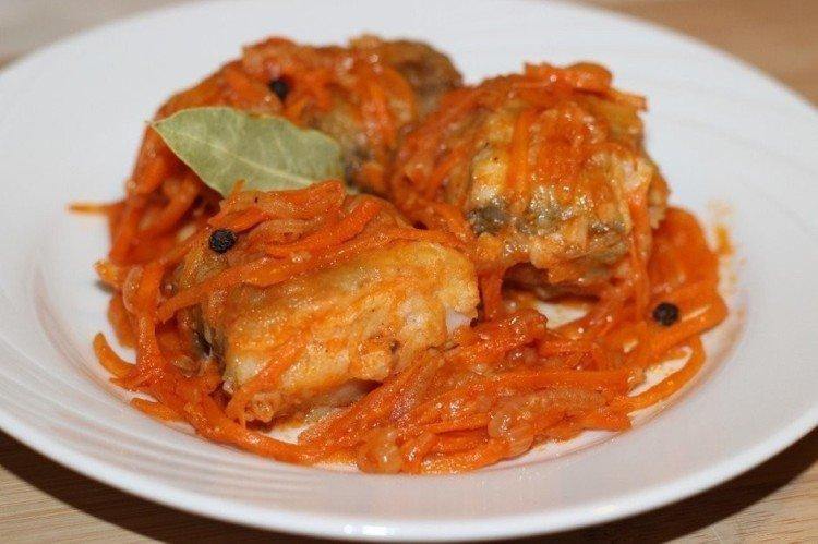 Рыба под маринадом на сковороде